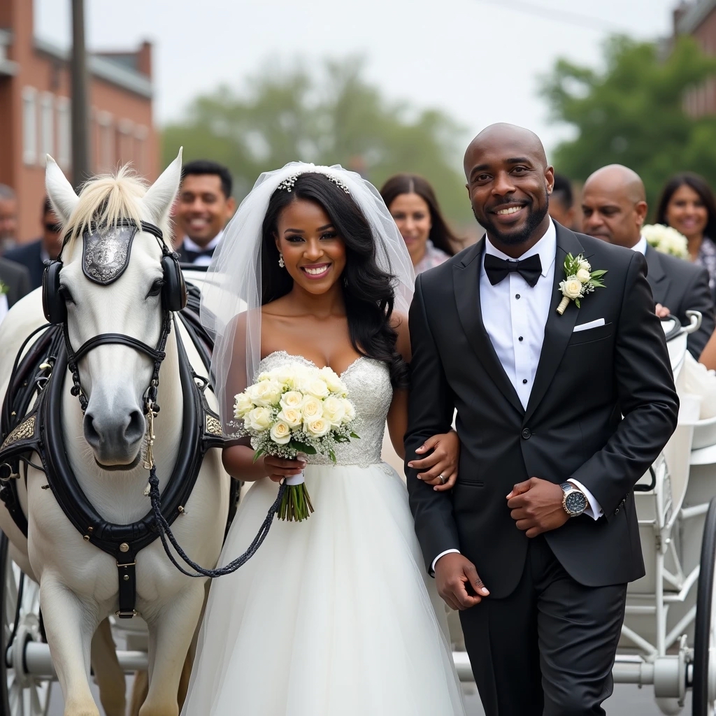 Horse Carriage for Rent for Wedding Couple